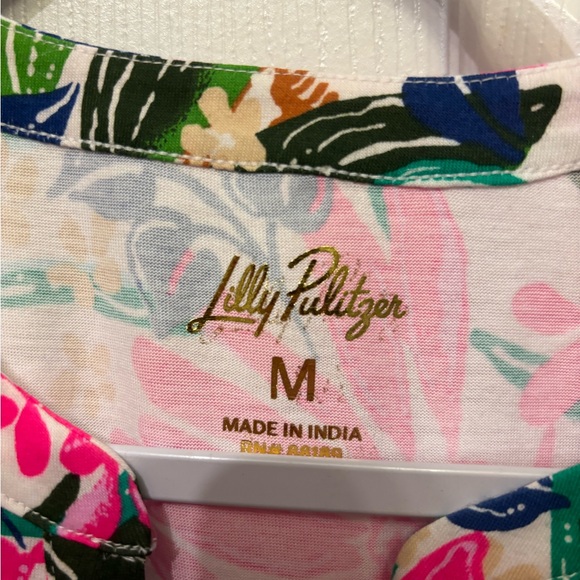Lilly Pulitzer Pink and Green Floral Dress - Picture 3 of 4